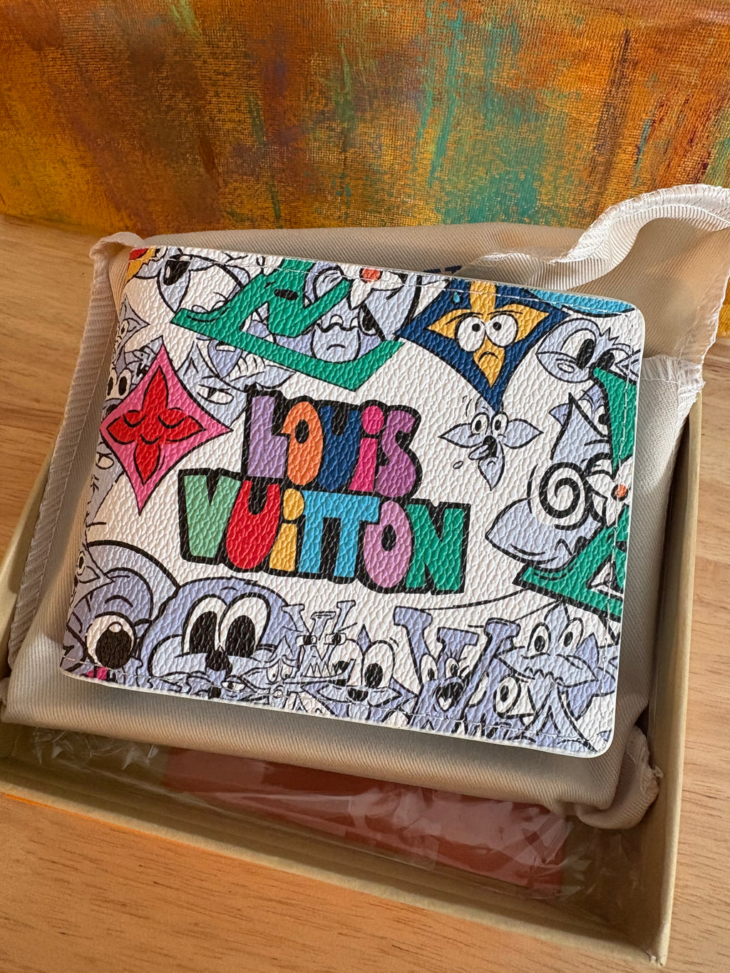 Lv Wallet comic monogram made in France
