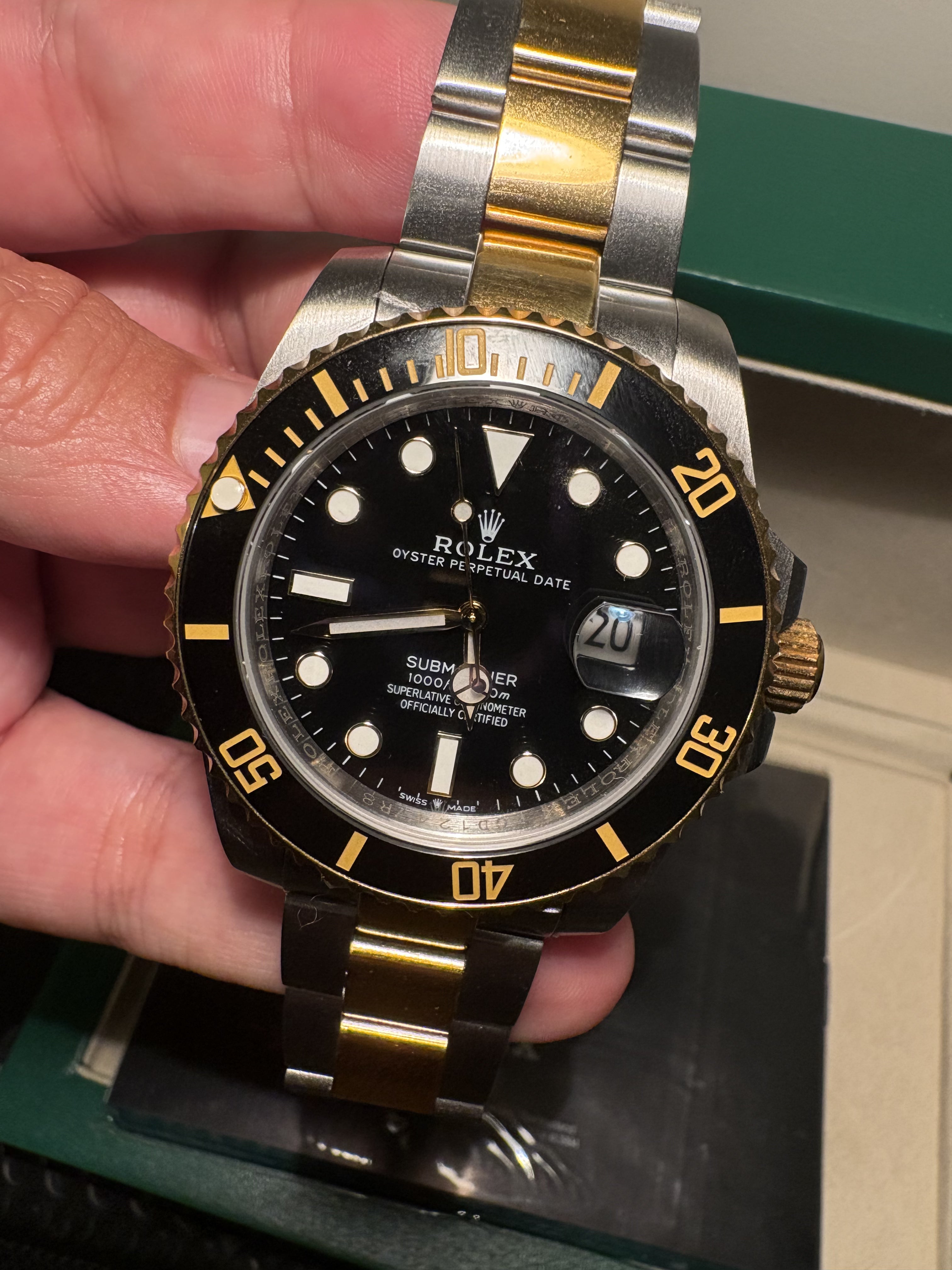 rolex submariner steel yellow gold