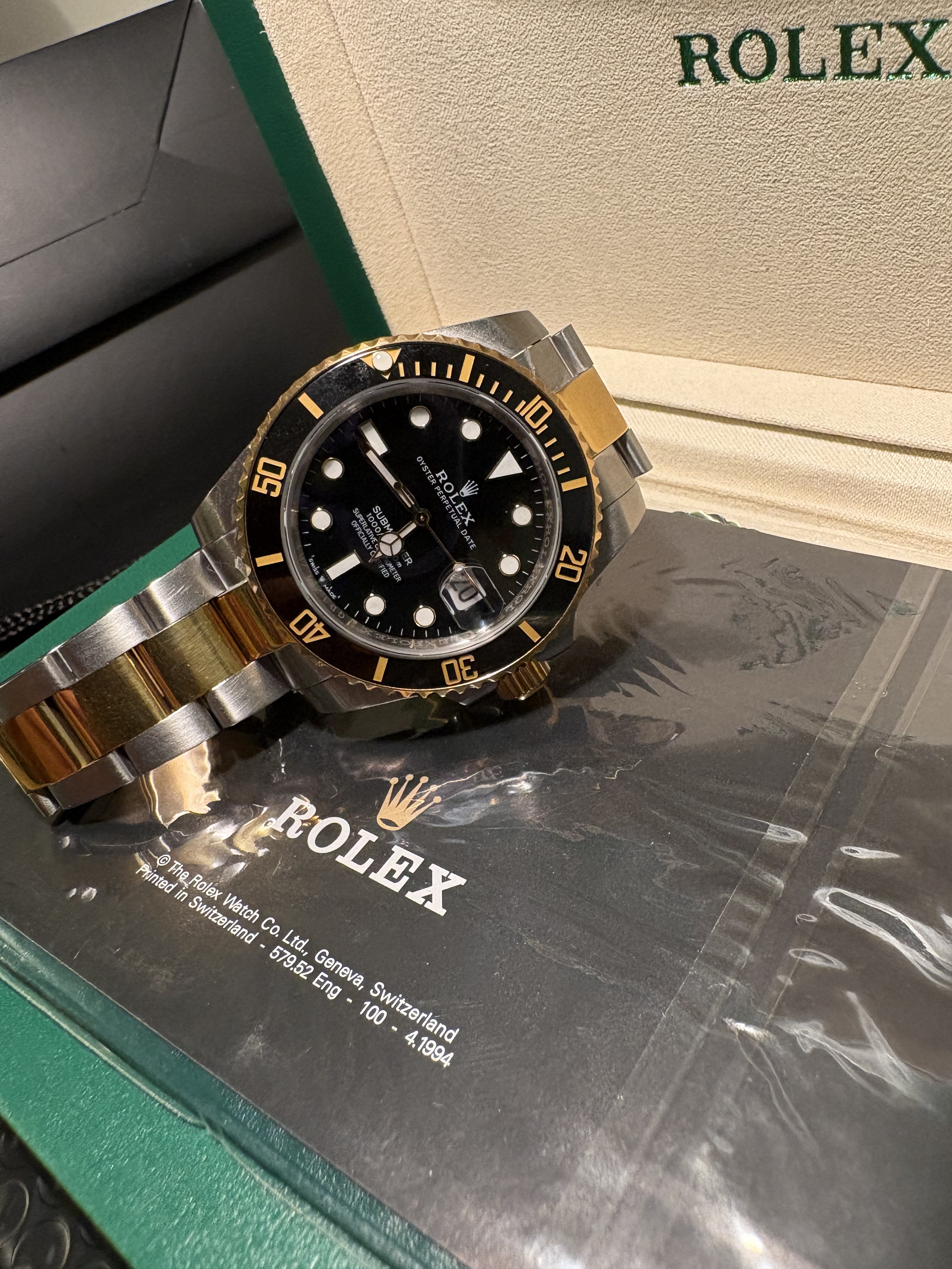 rolex submariner steel yellow gold