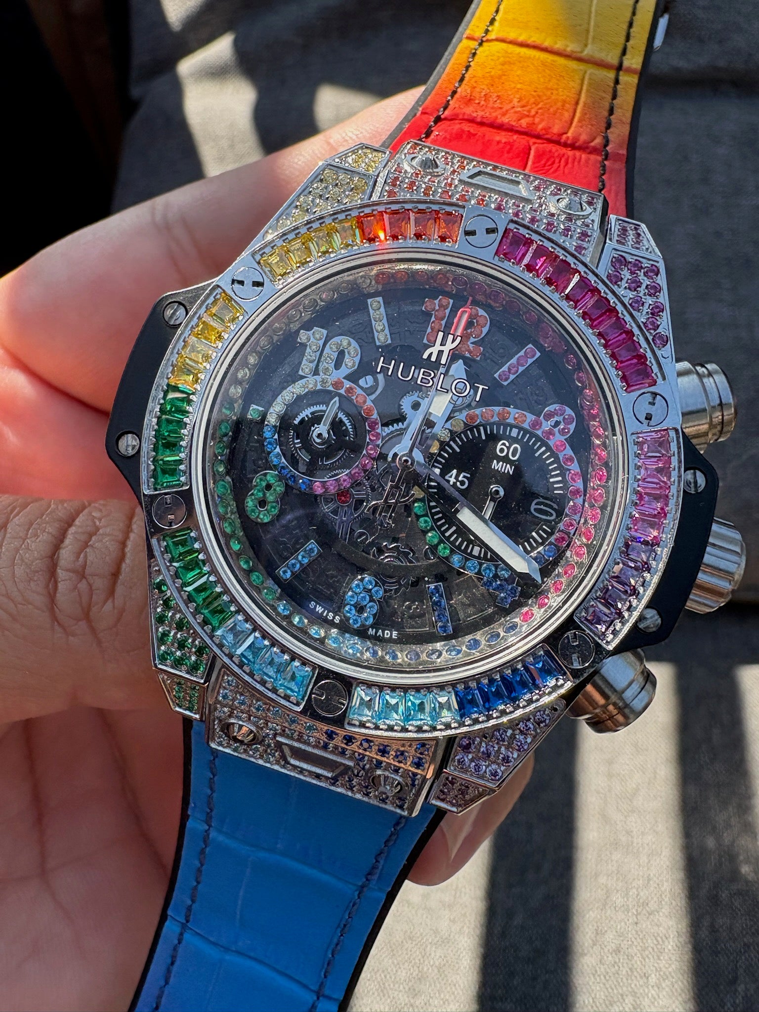 rainbow hublot watch