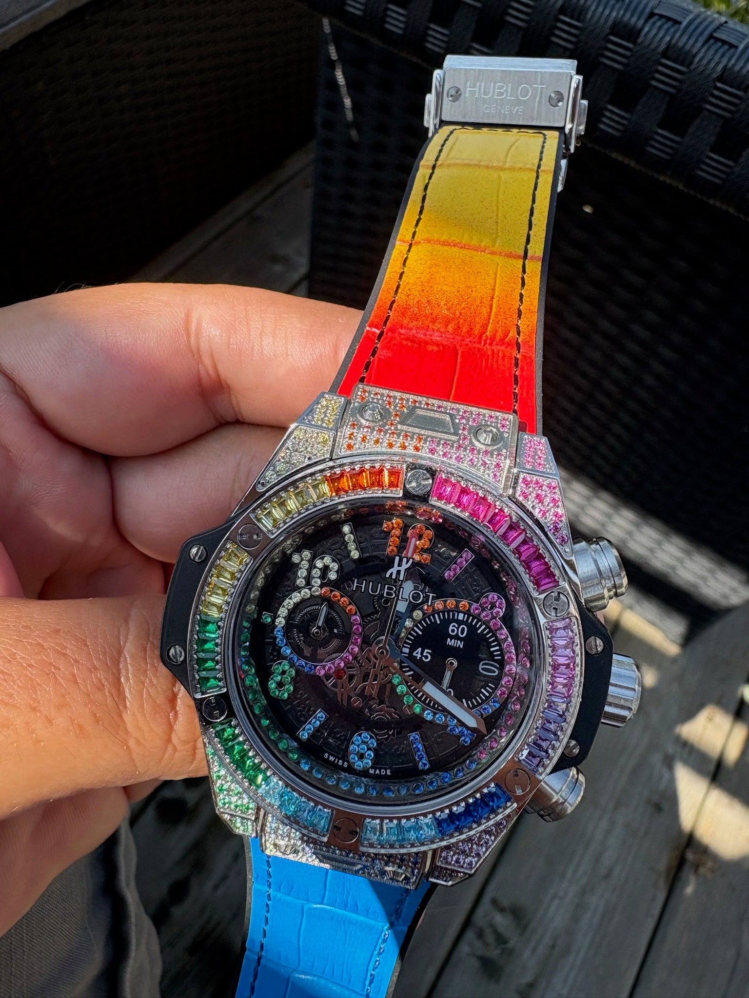 rainbow hublot watch